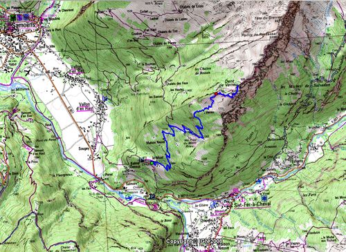 Itinéraire de randonnée "La Dent de Verreu" (Haute Savoie)