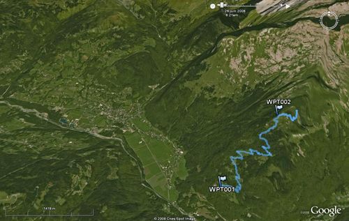 Vue aérienne de la Dent de Verreu 74