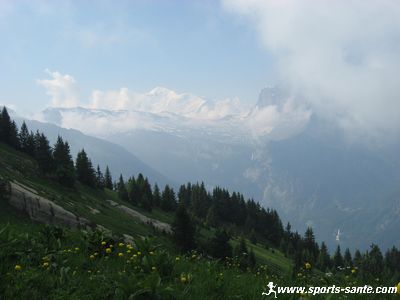 Photo du Mont Blanc depuis la dent de Verreu