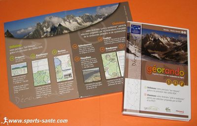 Le DVD de préparation de randonnées Géorando compatible avec le GPS evadeo