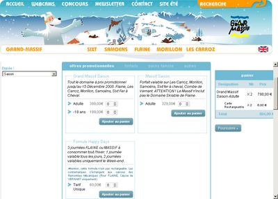 Procédure d'achat des forfaits ski Grand Massif
