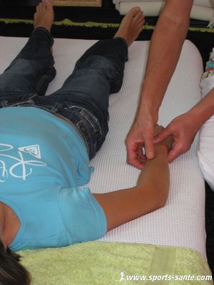 Photo massage du bras shiatsu