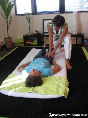 Photo massage shiatsu jambe