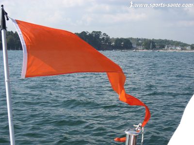Photo flamme orange ski nautique