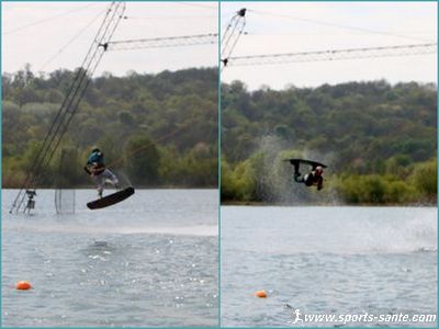 Photo de saut en wakeboard