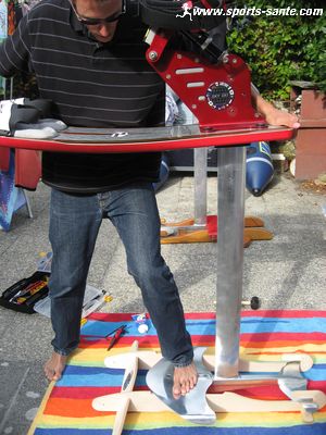 Photo du skyski sur son support
