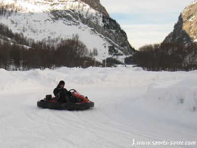 Image de dérapage en karting