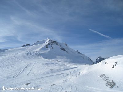 Photo des pistes du glacier de Tignes