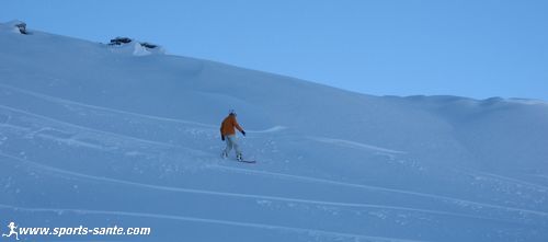 faire sa trace en snow