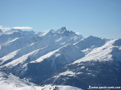 photo de la Pointe de l'Arve depuis la Pointe de la Masse