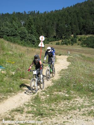 Photo de chemin monotrace pour vélo de descente