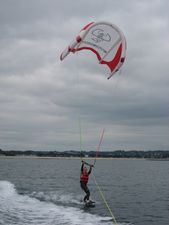 débuts en wake kite